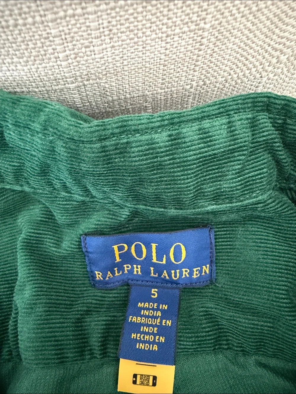 Ralph Lauren Forest Green Corduroy Button-Down Shirt